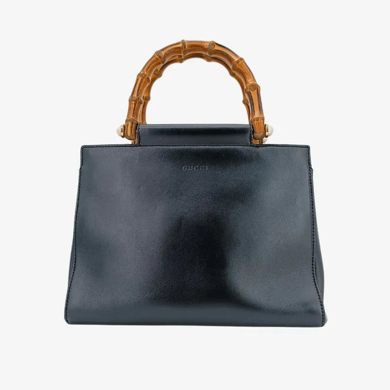 ju278-gucci-black-leather-nimfair-bamboo-shoulder-bag