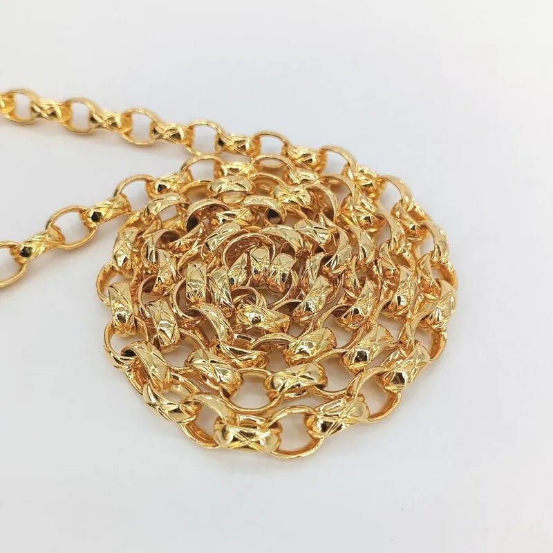 js675-chanel-vintage-black-lambskin-gold-chain-flap-bag