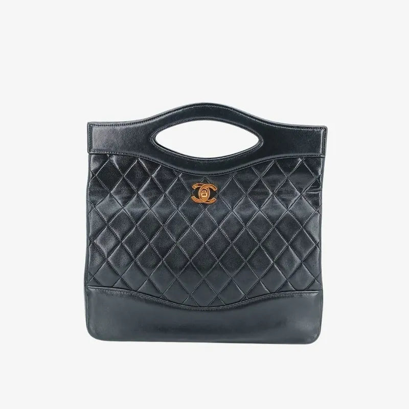 jt070-chanel-vintage-black-lambskin-quilted-31-tote-bag