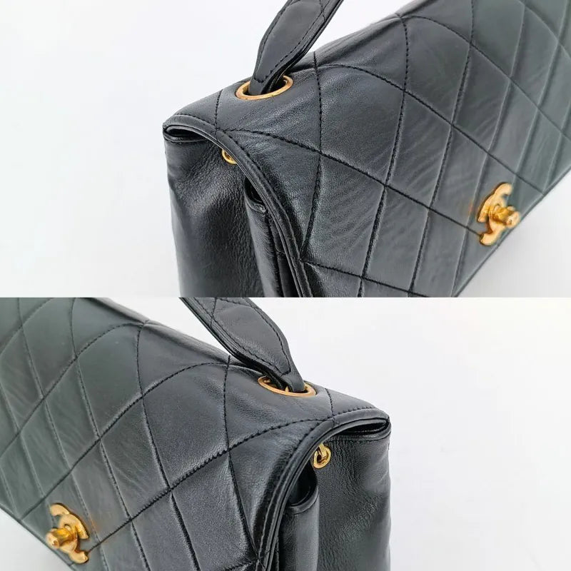 rb376-chanel-vintage-black-lambskin-quilted-flap-bag