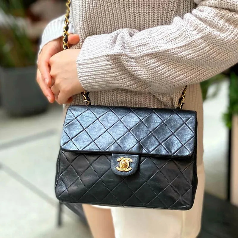 c292-chanel-vintage-black-lambskin-20cm-mini-square-flap-bag