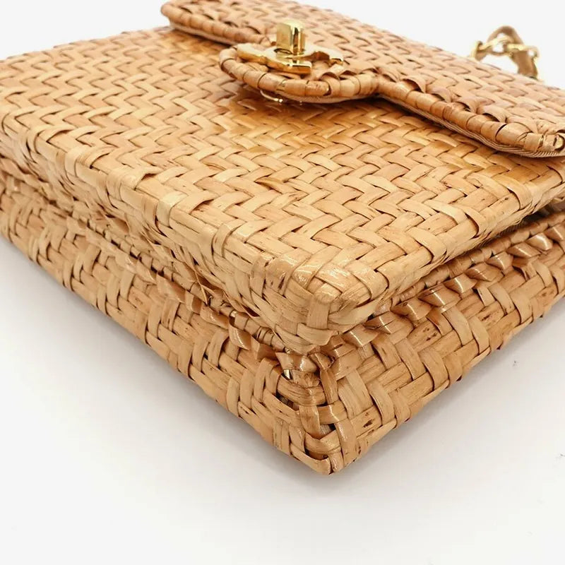 jr919-chanel-vintage-brown-rattan-17cm-mini-square-flap-bag