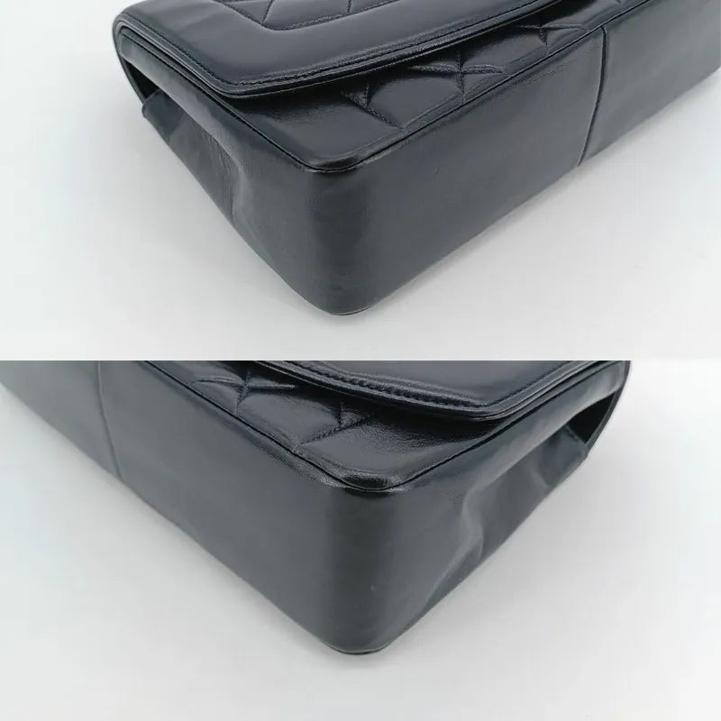 jt103-chanel-vintage-black-lambskin-25cm-diana-flap-bag