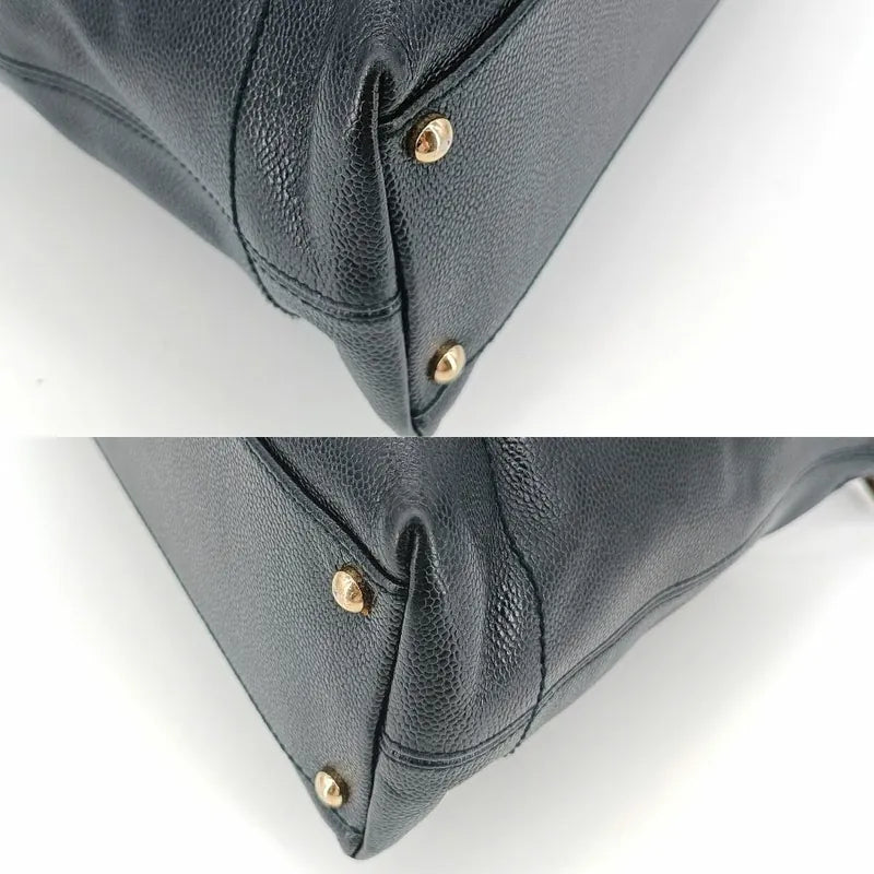 jt621-chanel-vintage-black-caviar-leather-wood-chain-handle-bag