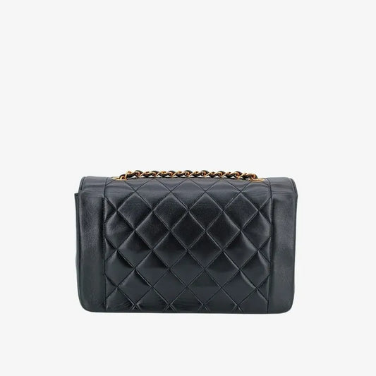 jt007-chanel-vintage-black-lambskin-25cm-diana-flap-bag