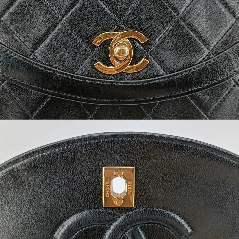 jah76-chanel-vintage-black-lambskin-quilted-flap-bag