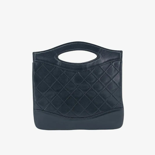jah162-chanel-vintage-black-lambskin-mini-31-tote-bag