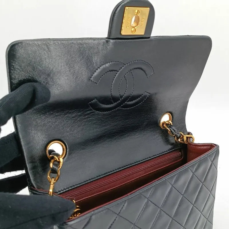 jt615-chanel-vintage-black-lambskin-20cm-mini-square-flap-bag