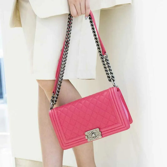 jq927-chanel-boy-pink-lambskin-flap-shoulder-bag
