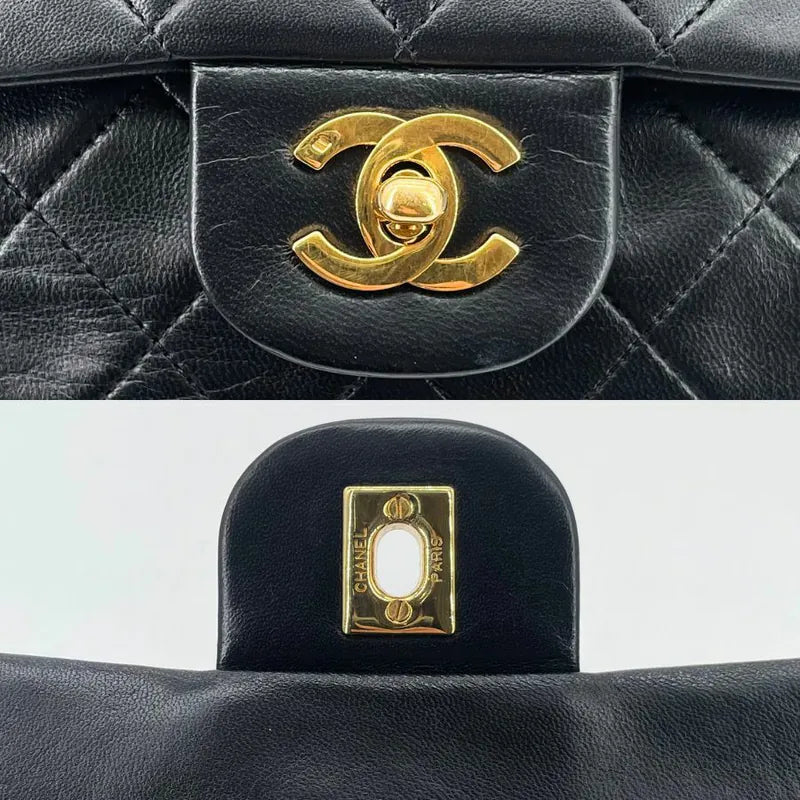 rc539-chanel-vintage-black-lambskin-25cm-classic-flap-bag