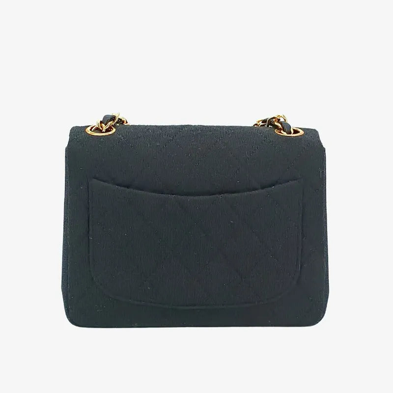 jt022-chanel-vintage-black-cotton-17cm-mini-square-flap-bag