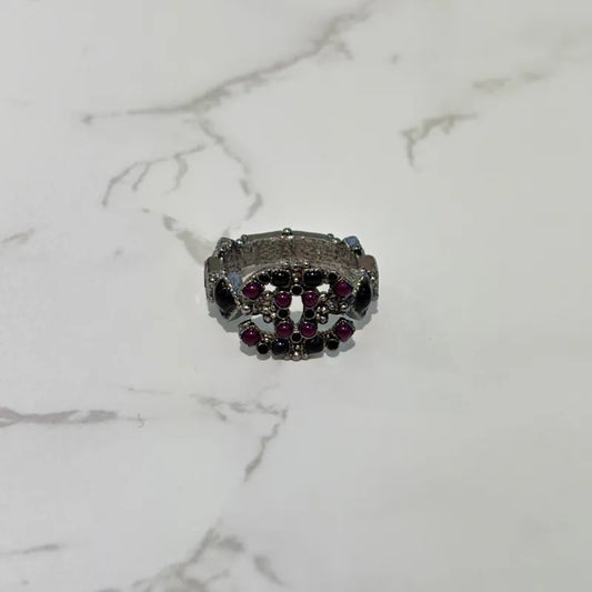 jx404-chanel-cc-logo-black-purple-studs-silver-ring