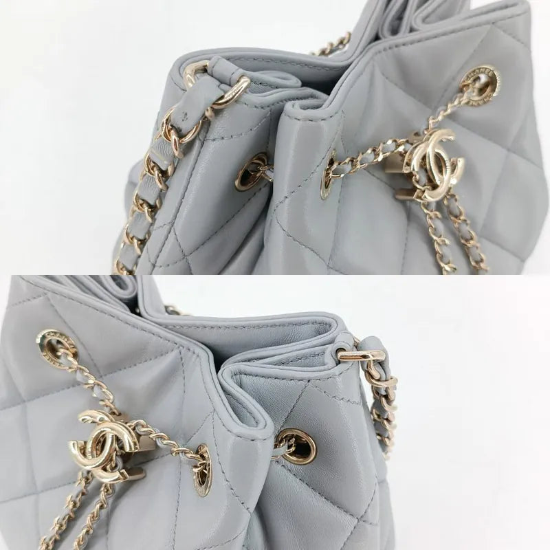 yu004-chanel-grey-lambskin-drawstring-bucket-bag