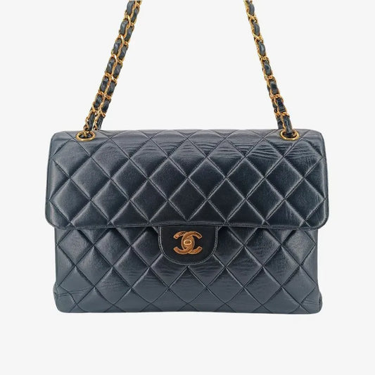 rb742-chanel-vintage-black-lambskin-double-side-jumbo-flap-bag