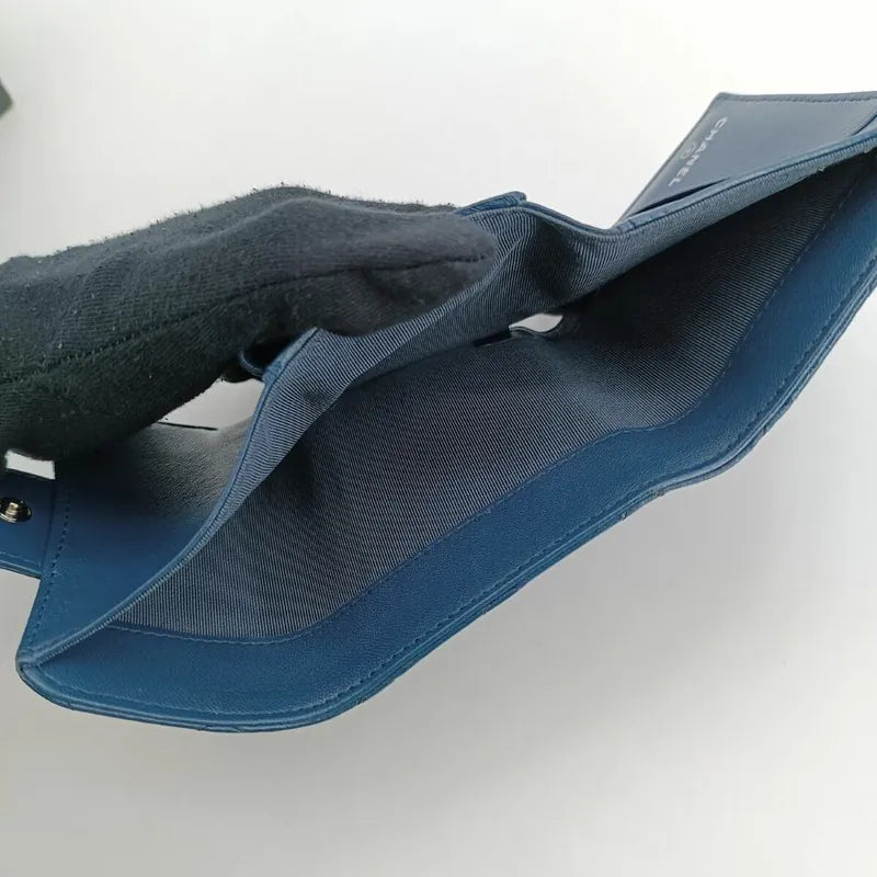 js595-chanel-blue-lambskin-classic-small-flap-wallet