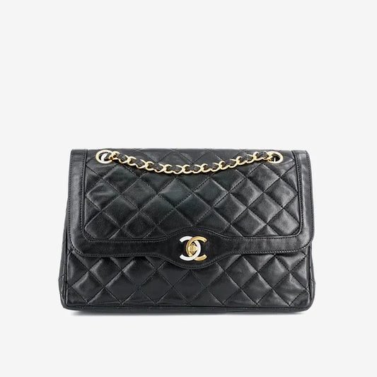 jm977-chanel-vintage-black-lambskin-paris-limited-edition-flap-bag