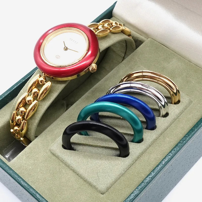 jq091-gucci-vintage-gold-plated-chain-with-bezels-watch