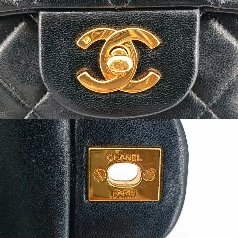 ra101-chanel-vintage-black-lambskin-25cm-flap-bag