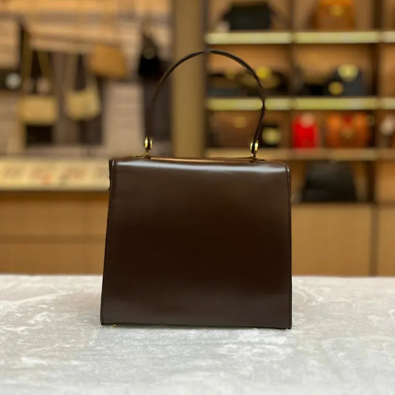 rc847-celine-vintage-brown-leather-handbag