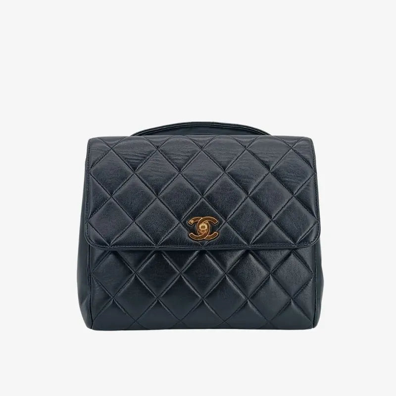 jr619-chanel-vintage-black-lambskin-quilted-flap-bag