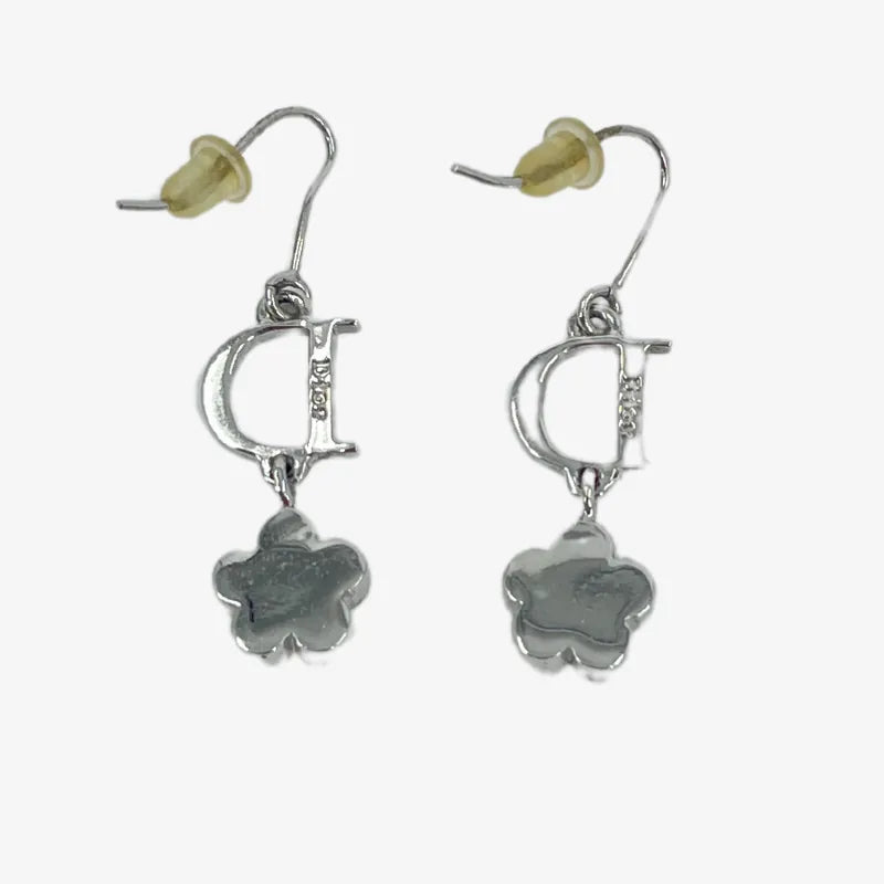 jt316-dior-logo-flower-silver-earring