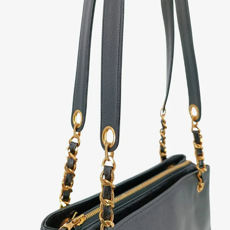ra092-chanel-vintage-black-caviar-leather-embossed-logo-tote-bag