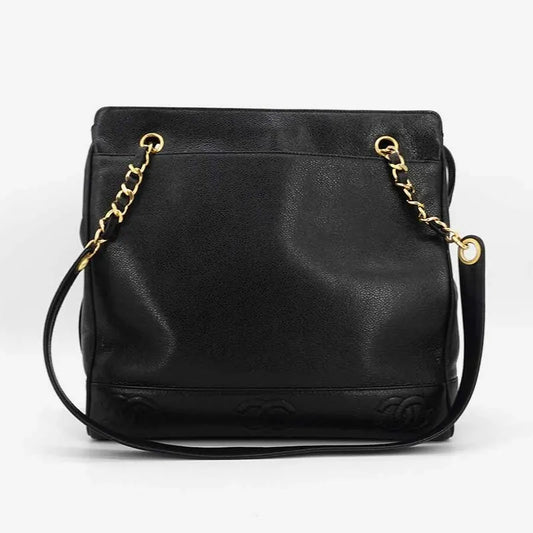 jr185-chanel-vintage-black-caviar-leather-6cc-embossed-logo-tote-bag