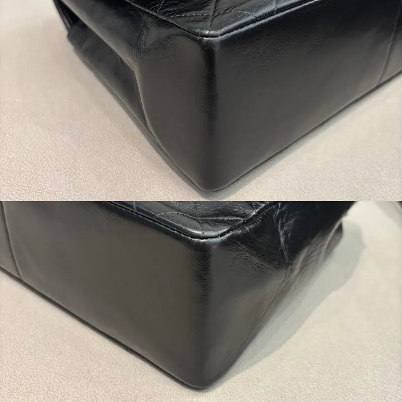 jah191-chanel-vintage-black-lambskin-quilted-flap-bag