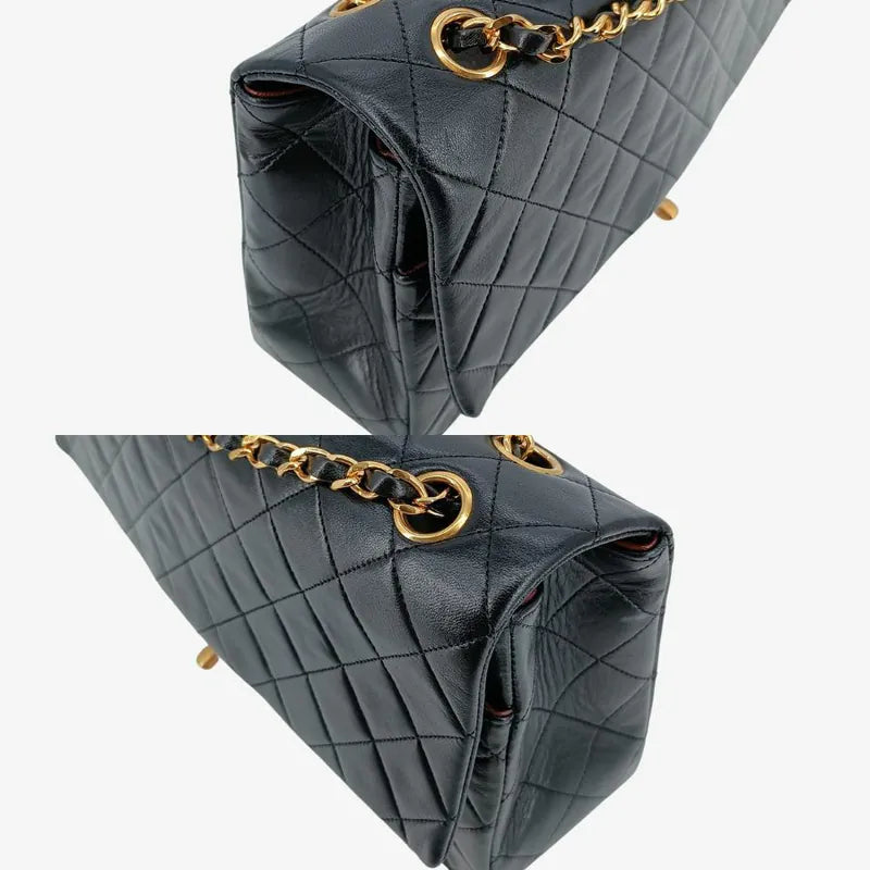 jt914-chanel-vintage-black-lambskin-27cm-classic-flap-bag