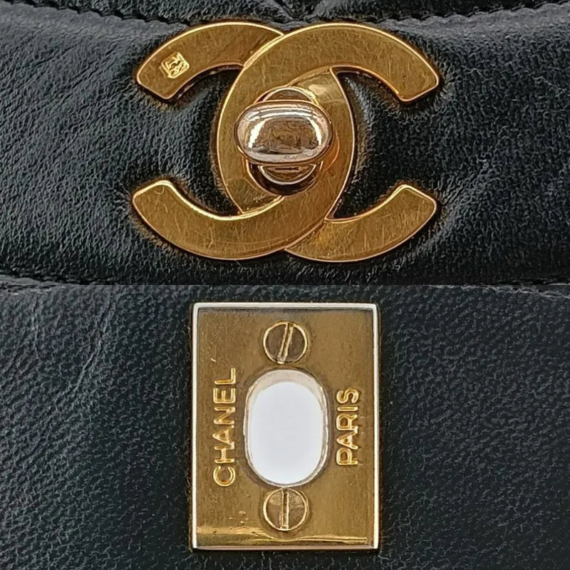 rb017-chanel-vintage-black-lambskin-22cm-diana-flap-bag