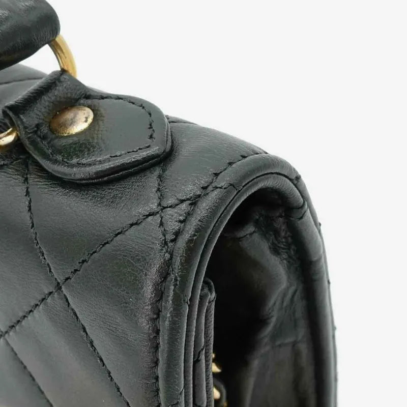 jq865-chanel-vintage-green-lambskin-double-lock-flap-bag