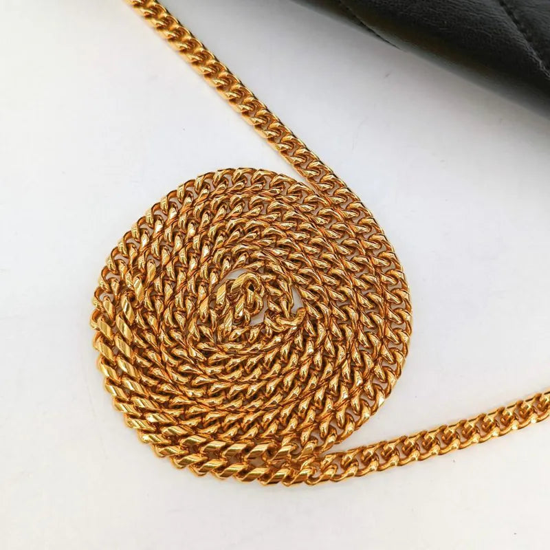 ju702-chanel-vintage-black-lambskin-cross-stripe-flap-bag