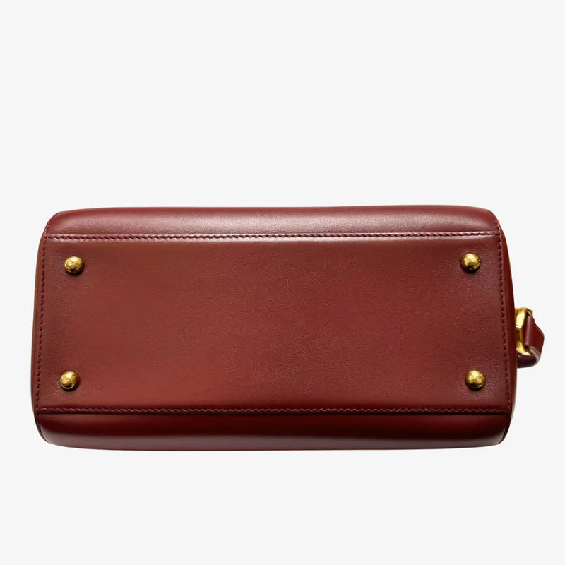 jx236-cartier-vintage-burgundy-box-leather-boston-bag