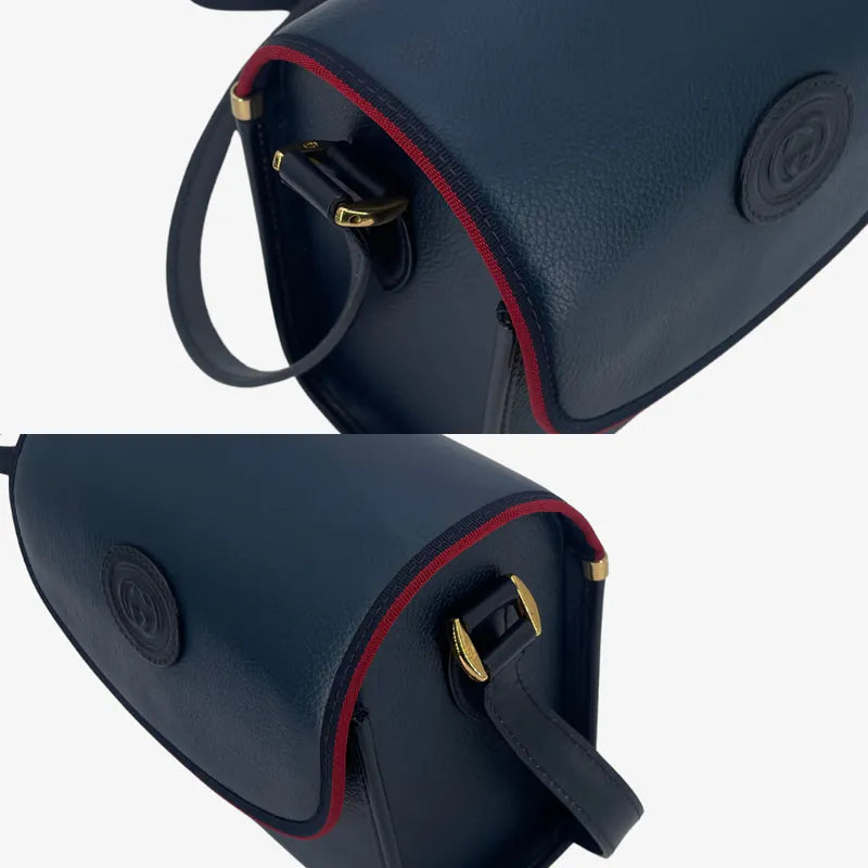 jx339-gucci-vintage-black-leather-shoulder-bag