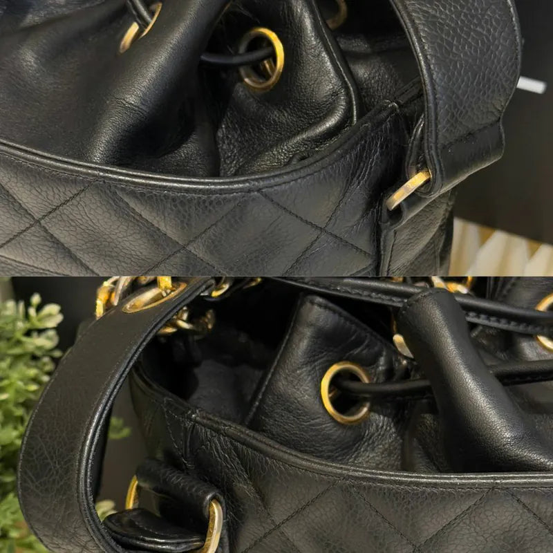 jw458-chanel-vintage-black-caviar-leather-bucket-bag