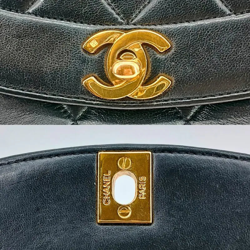 rb626-chanel-vintage-black-lambskin-22cm-diana-flap-bag