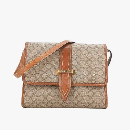 jt624-celine-beige-canvas-macadam-shoulder-bag