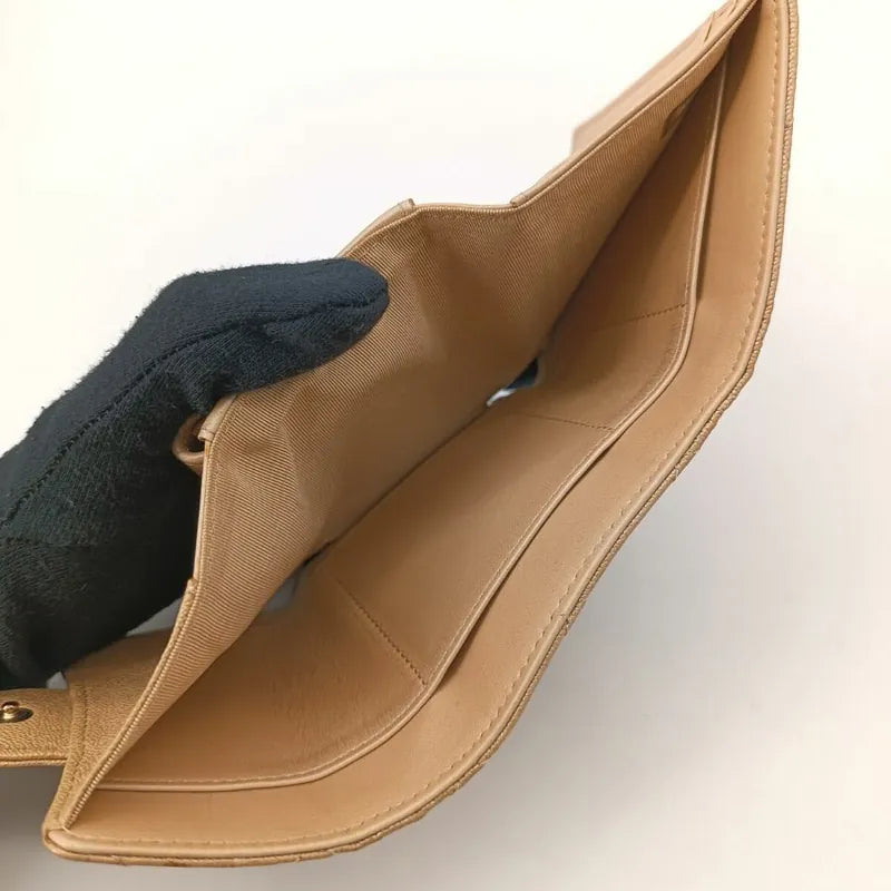 js690-chanel-beige-caviar-leather-classic-small-flap-wallet