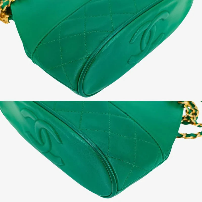 ra089-chanel-vintage-green-lambskin-quilted-flap-bag