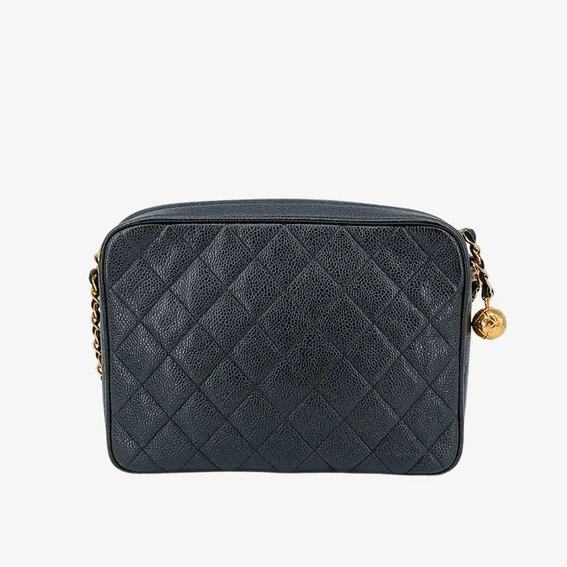 c356-chanel-vintage-black-caviar-leather-tassel-camera-bag