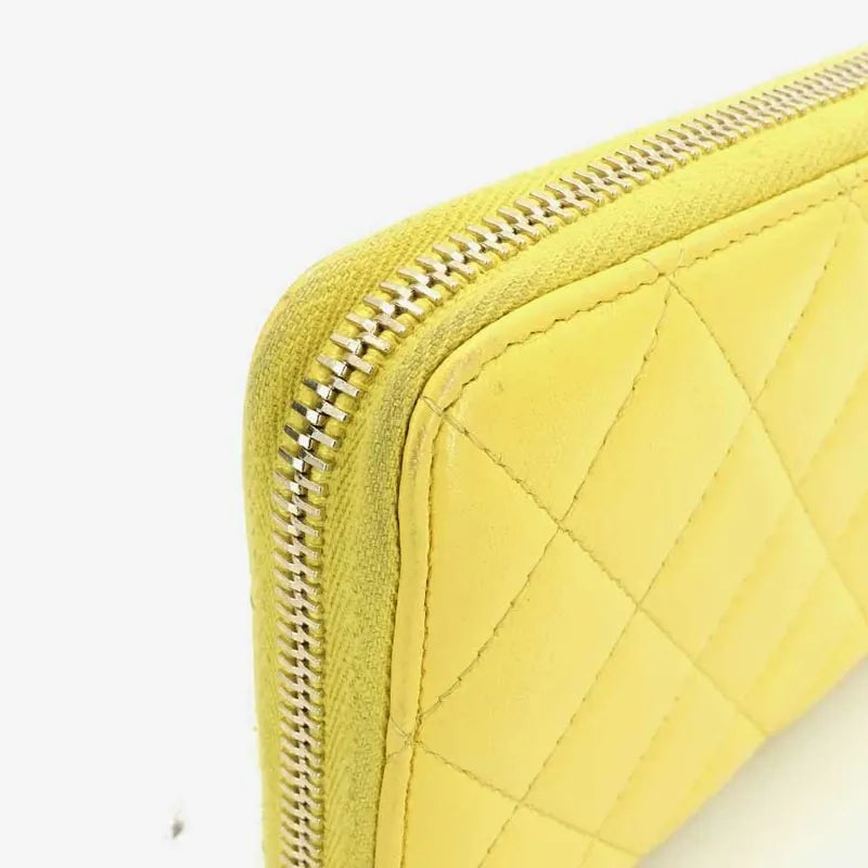 jr467-chanel-yellow-lambskin-qulited-wallet