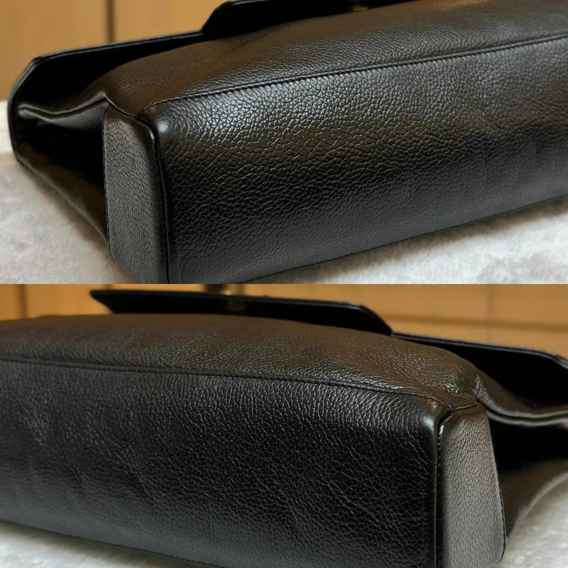 jw386-gucci-vintage-black-caviar-leather-shoulder-bag