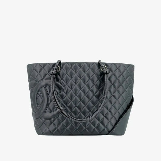 js702-chanel-vintage-black-calfskin-cambon-tote-bag