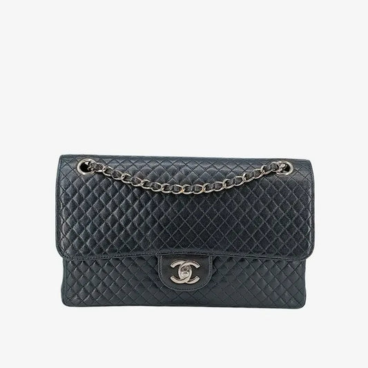 90201267-chanel-vintage-black-lambskin-quilted-flap-bag