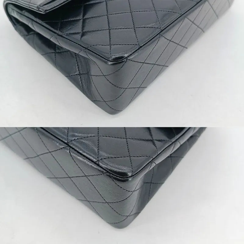 rb598-chanel-vintage-black-lambskin-quilted-flap-bag