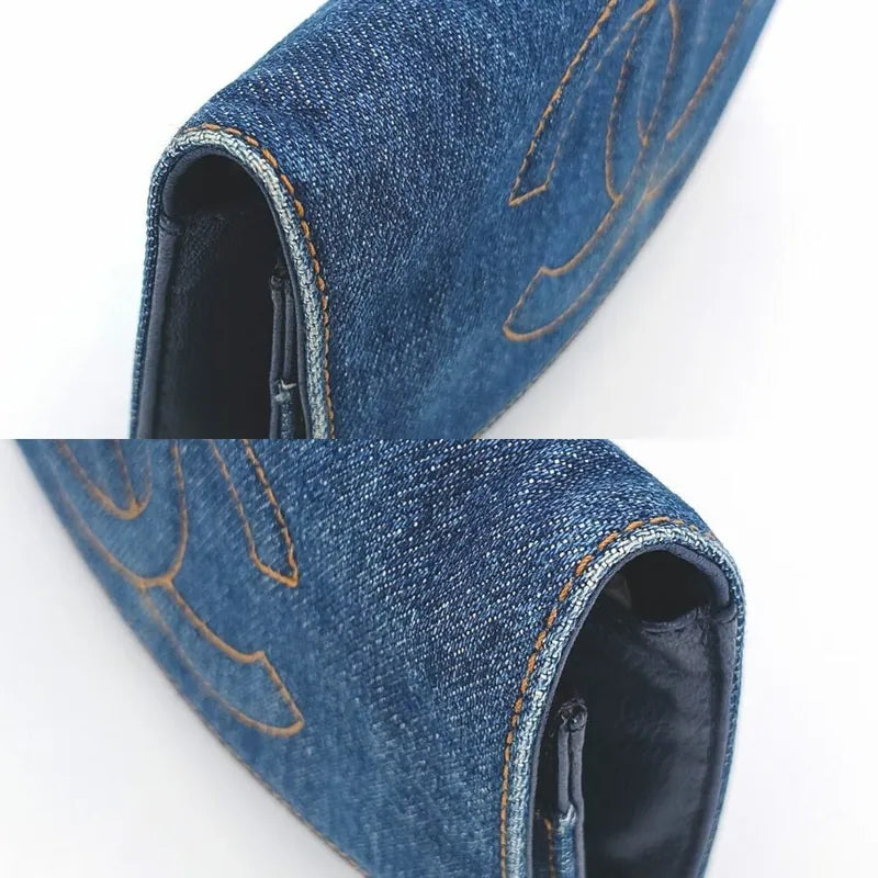 sh003-chanel-vintage-blue-denim-wallet-on-chain
