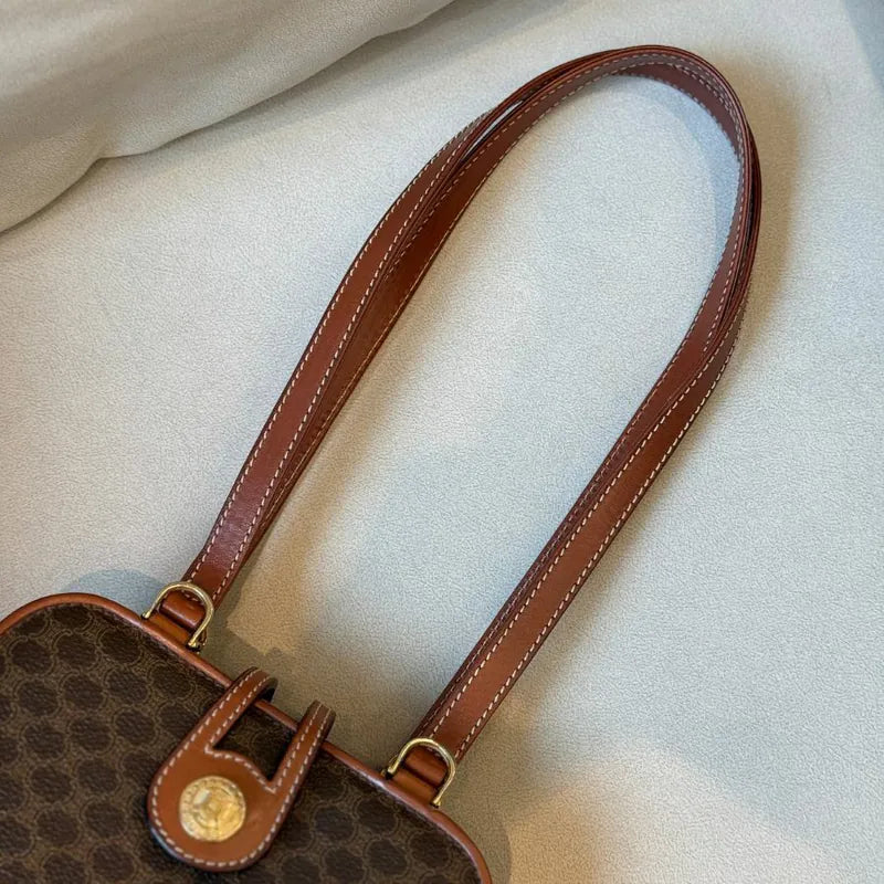 rb044-celine-vintage-brown-pvc-macadam-pattern-shoulder-bag
