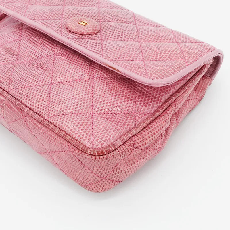 jq350-chanel-vintage-pink-lizard-skin-gold-chain-flap-bag