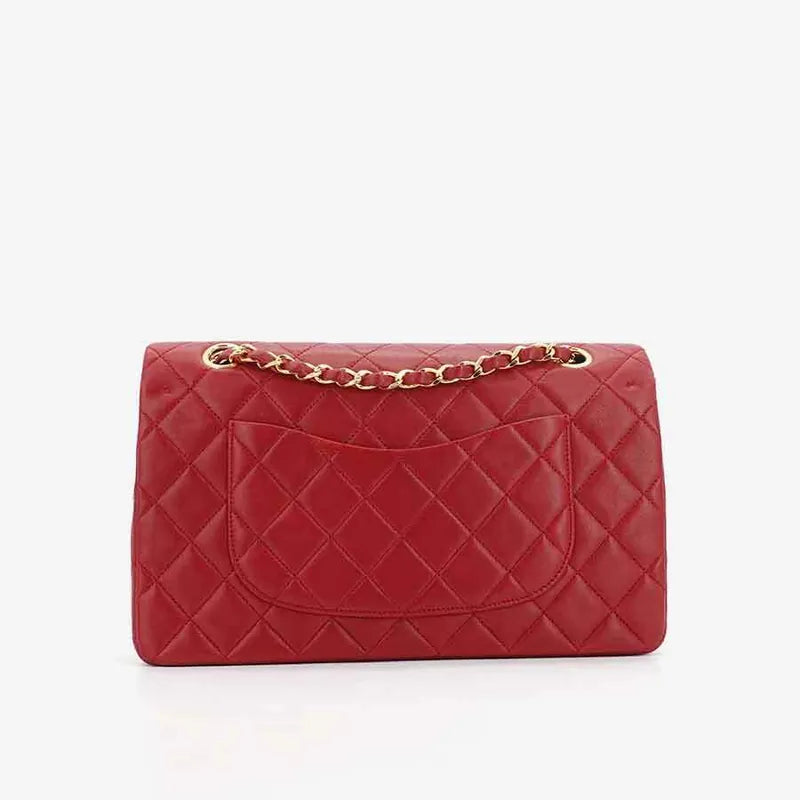 c275-chanel-vintage-red-lambskin-25cm-classic-flap-bag