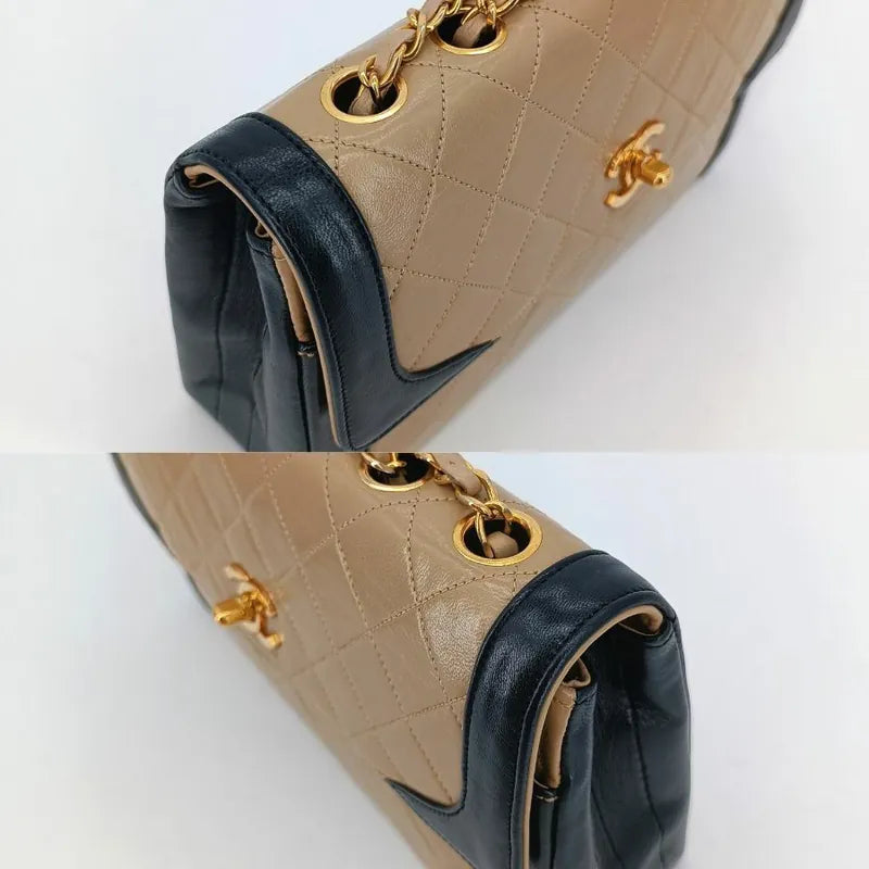 jt253-chanel-vintage-beige-lambskin-quilted-flap-bag